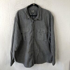 Filson Shirt Mens 2XL Button Down Workwear Flannel Long Sleeve Pocket
